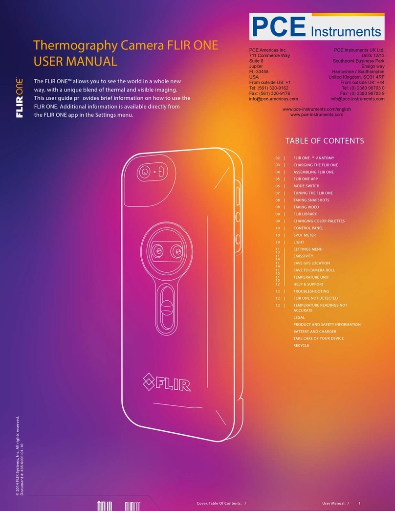 PCE Instruments FLIR ONE User manual PCE Instruments FLIR ONE User manual