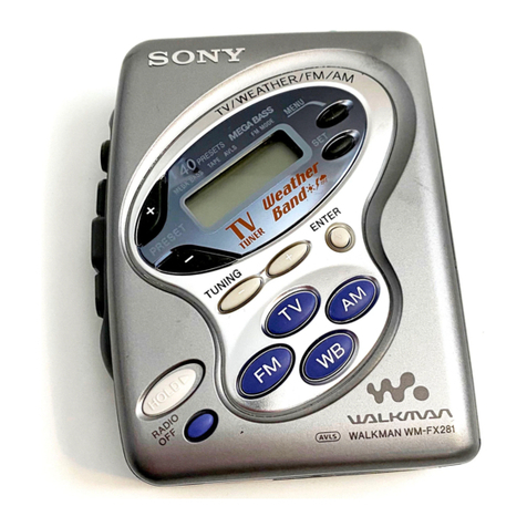 Sony Walkman WM-FX481 Service manual