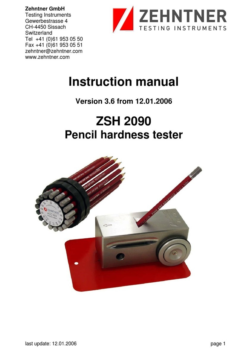 Zehntner ZHS 2090 instruction manual