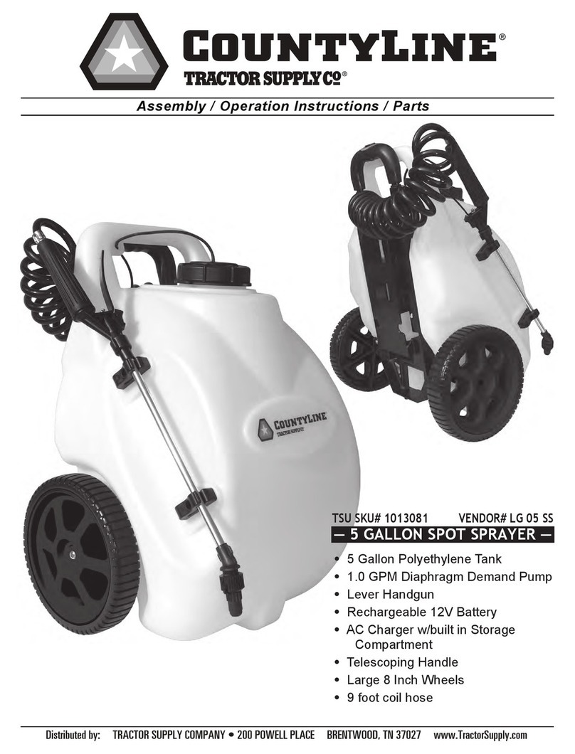 CountyLine TSU SKU 1013081 Assembly / operation instructions / parts