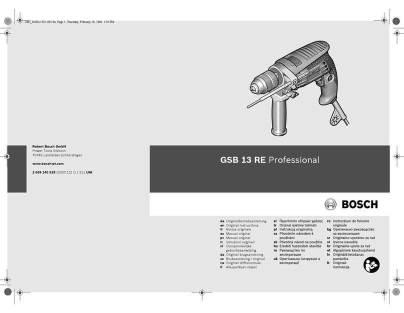 Bosch GSB 13 RE User manual