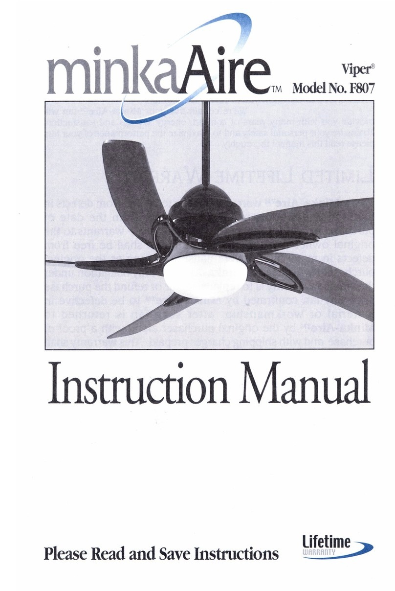 Minka-Aire Viper F807 instruction manual