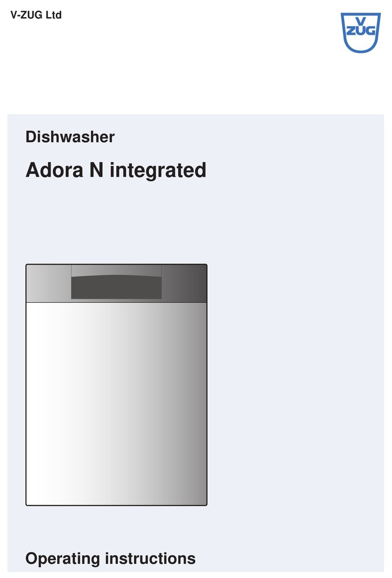 V-ZUG Adora N integrated User manual V-ZUG Adora N integrated User manual