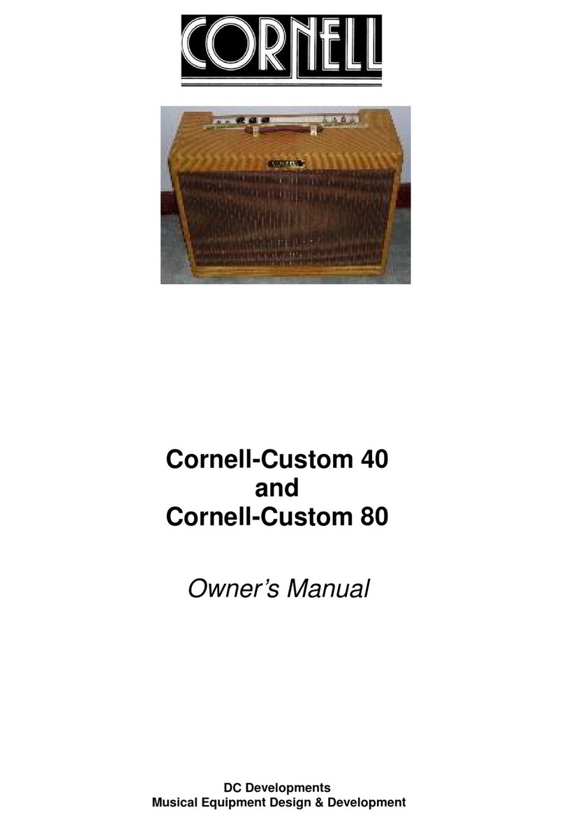 Cornell Custom 40 owner's manual