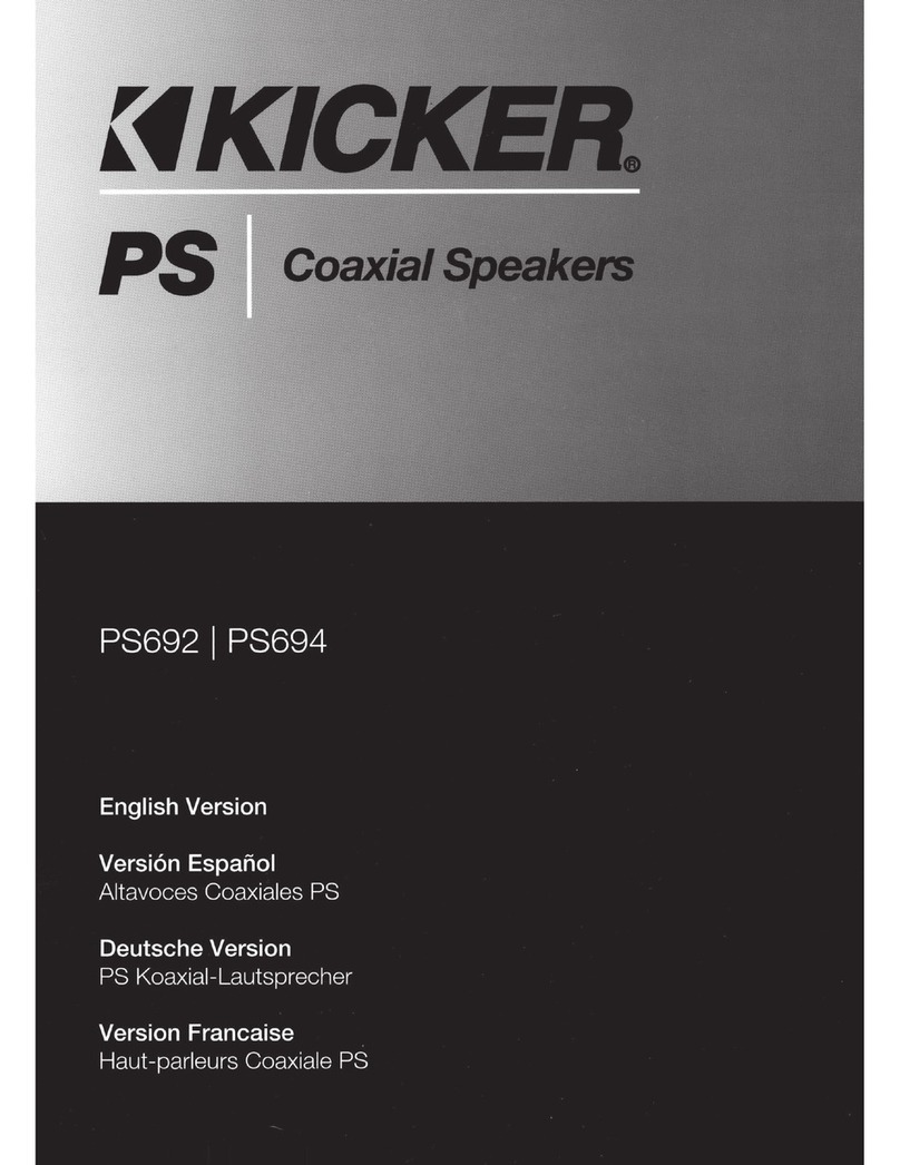 Kicker PS692 User manual