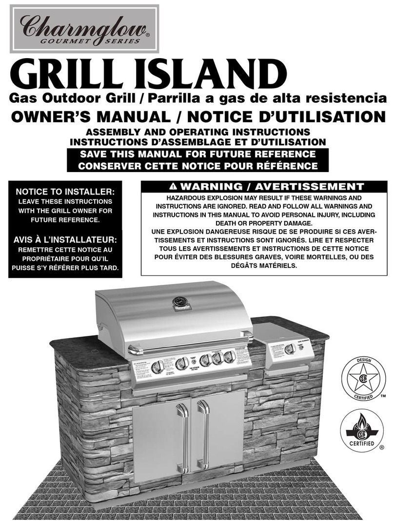 Charmglow GRILL ISLAND owner's manual