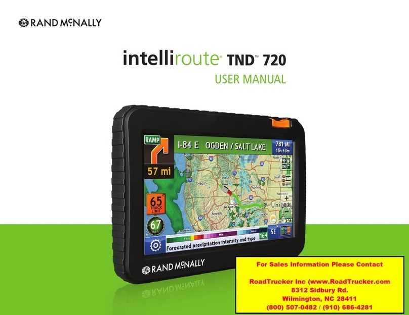 Rand McNally intelliroute TND 720 LM user manual