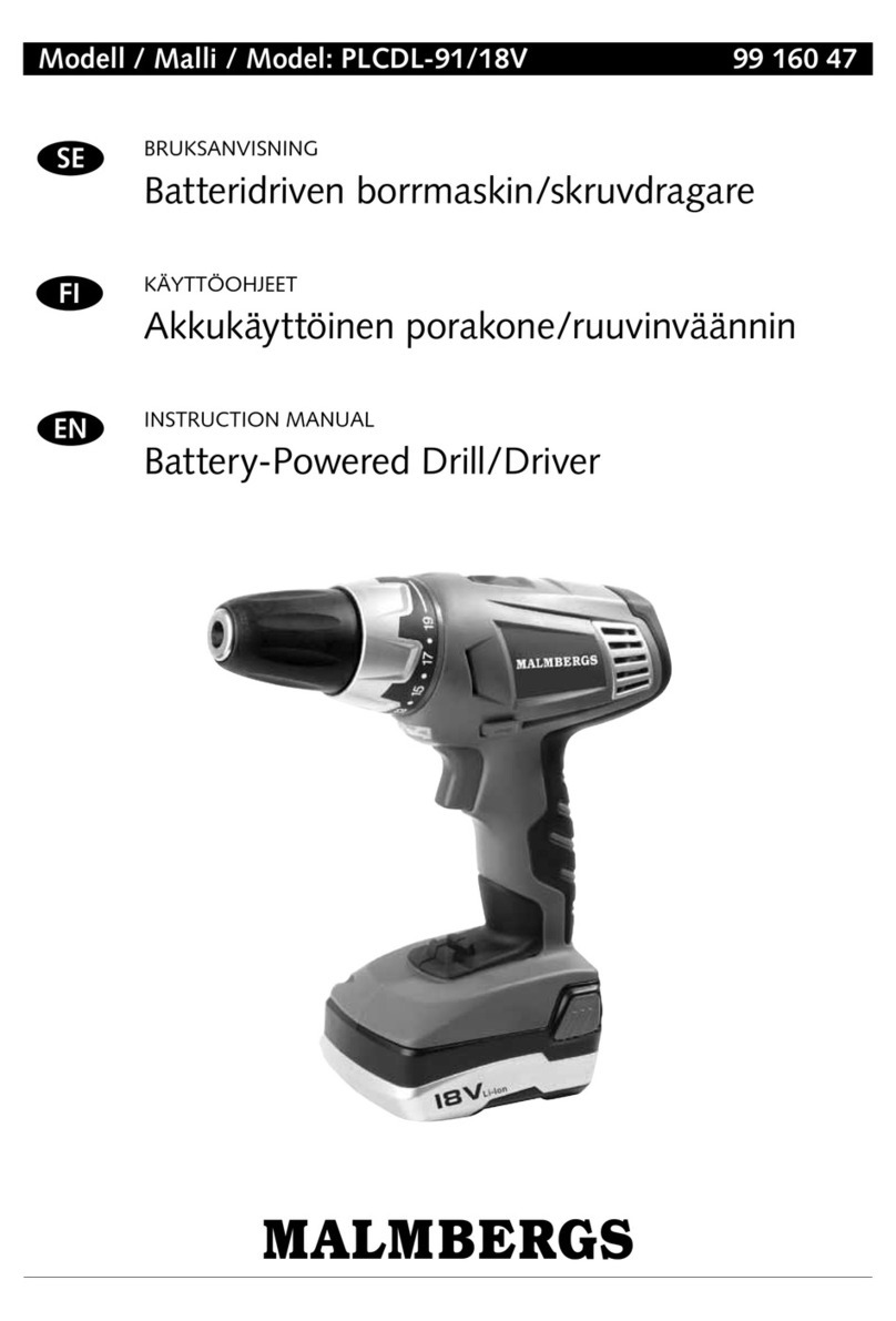 Malmbergs PLCDL-91/18V instruction manual