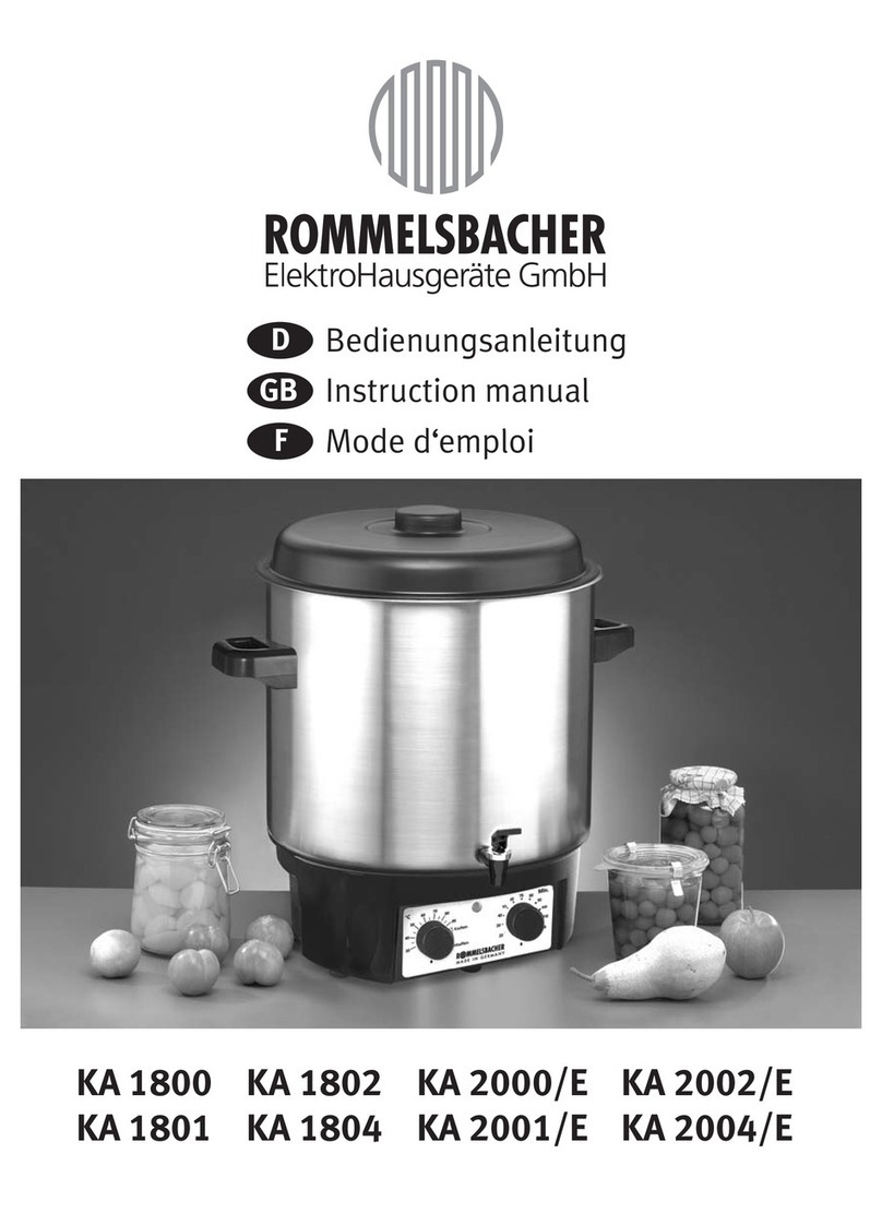 Rommelsbacher KA 1800 instruction manual
