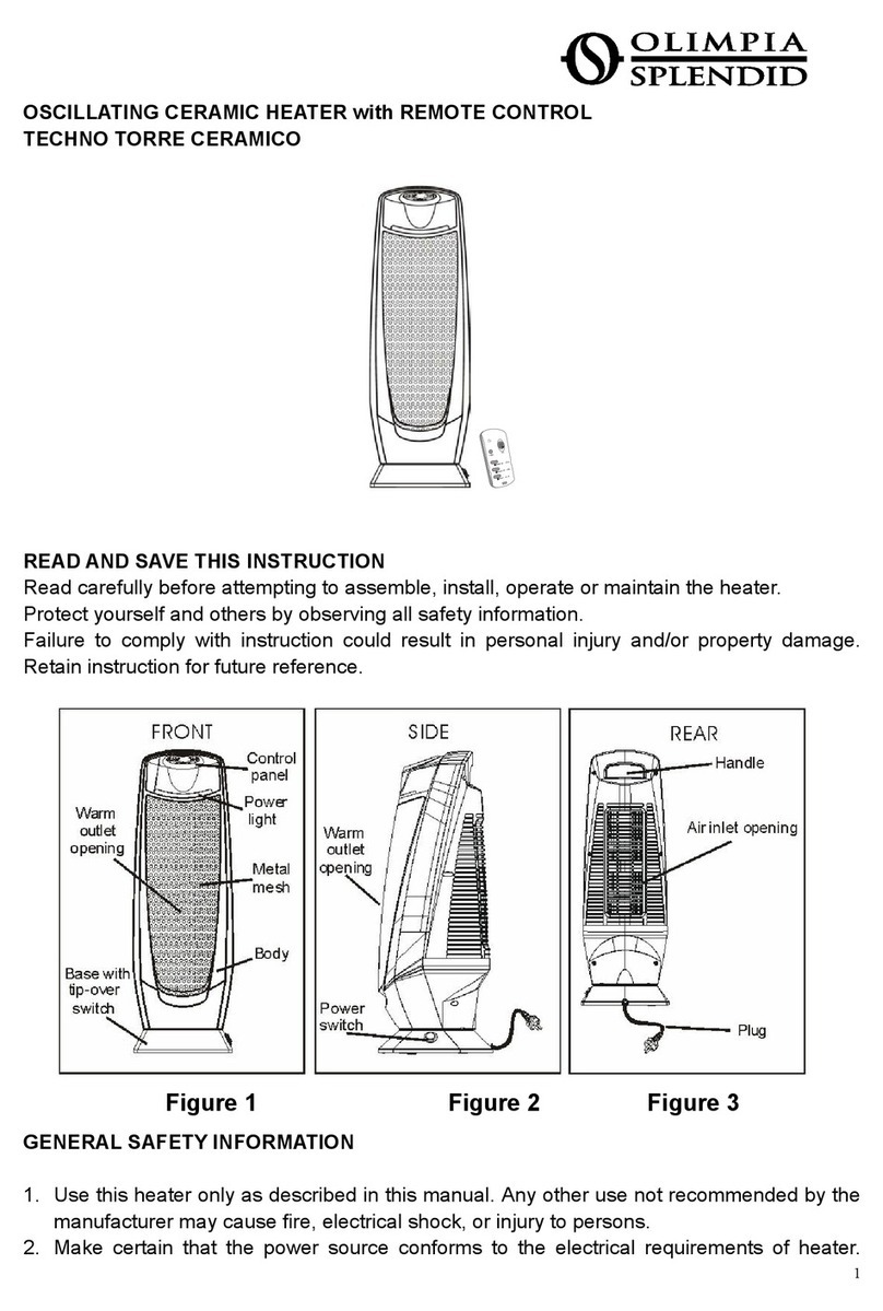 Olimpia splendid TECHNO TORRE CERAMICO Installation instructions Olimpia splendid TECHNO TORRE CERAMICO Installation instructions
