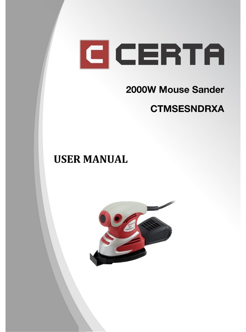 Certa CTMSESNDRXA user manual