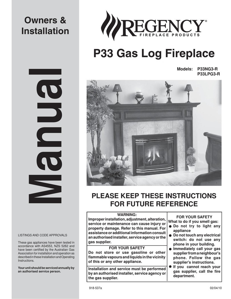 Regency P33NG3-R Quick start guide