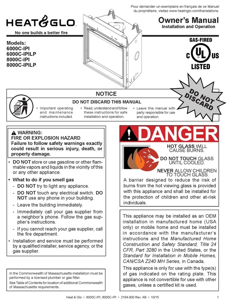 Heat & Glo 6000C-IPI owner's manual
