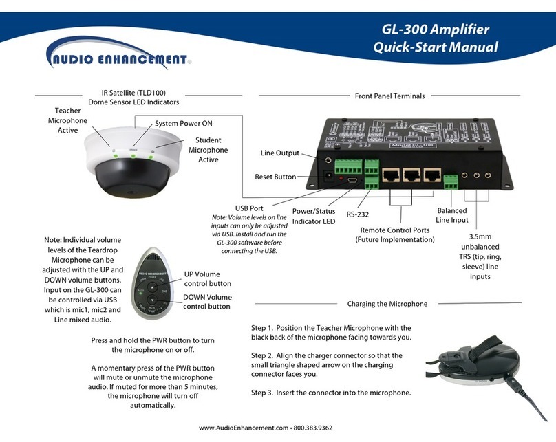 Audio enhancement GL-300 Instruction manual