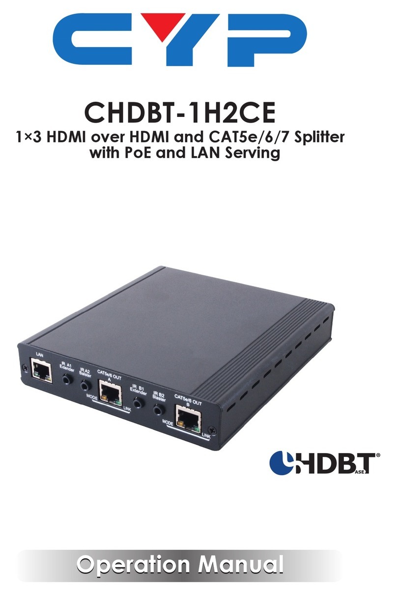 CYP CHDBT-1H2CE User manual