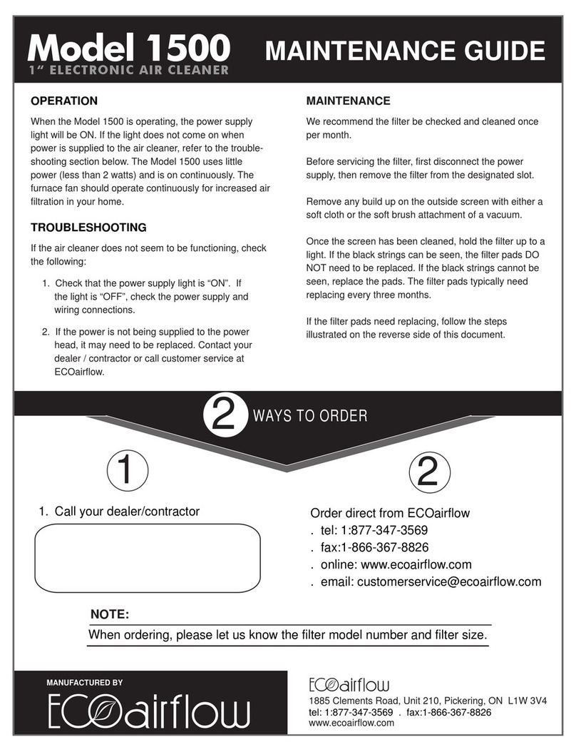 Eco Airflow 1500 Maintenance Guide Eco Airflow 1500 Maintenance Guide