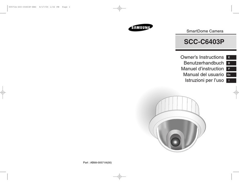 Samsung SmartDome SCC-C6403P User manual