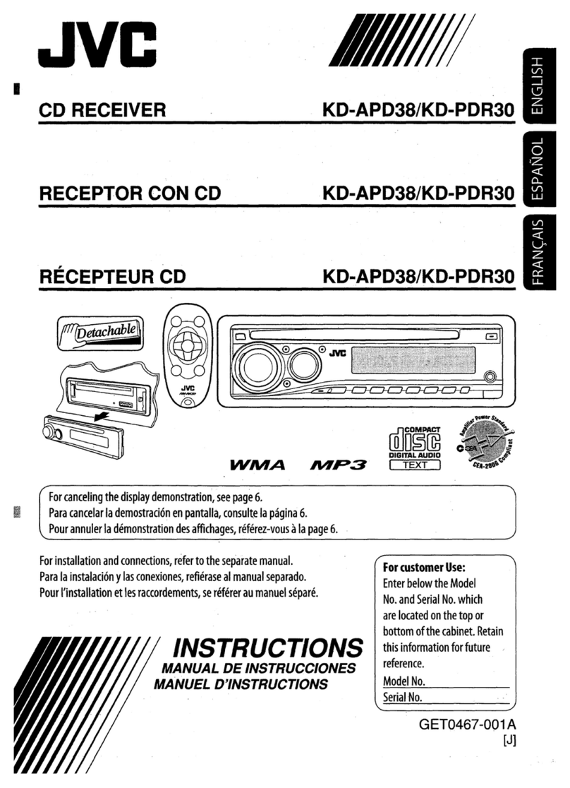 JVC KD-APD38 User manual