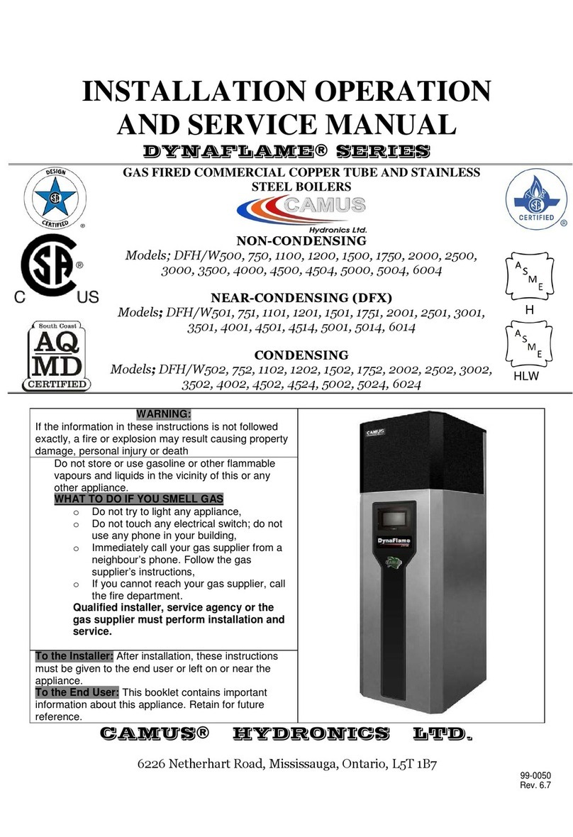 Camus Hydronics DFH/W500 Setup guide Camus Hydronics DFH/W500 Setup guide