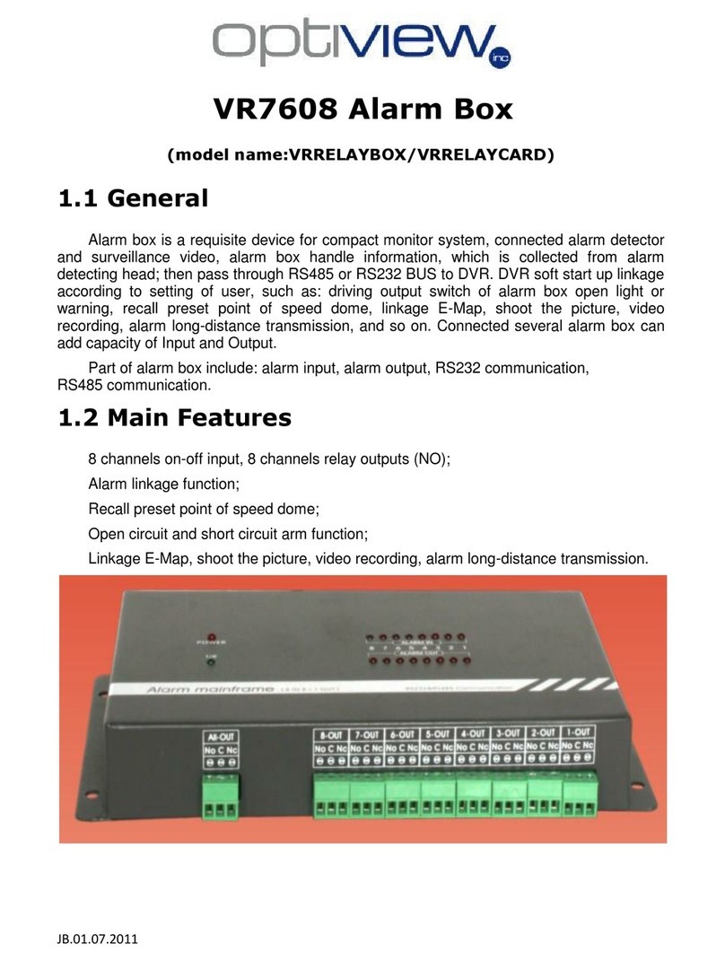 Optiview VR7608 user manual