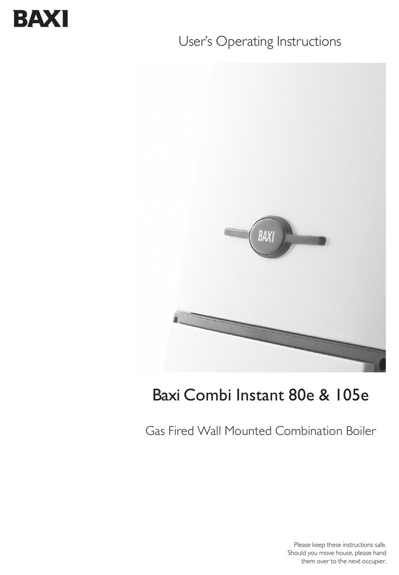 Baxi Combi 80e User operating instructions
