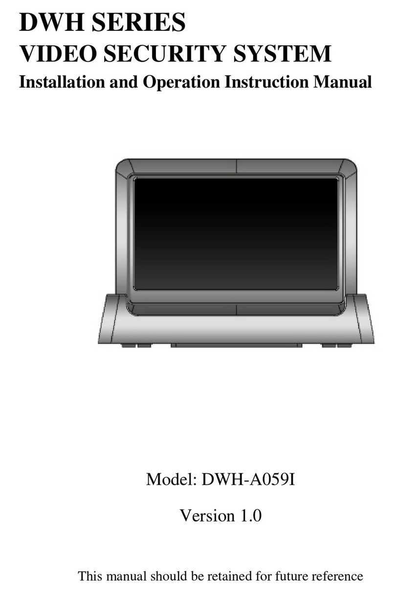 Velleman DWH-A059I Installation and operation instruction manual