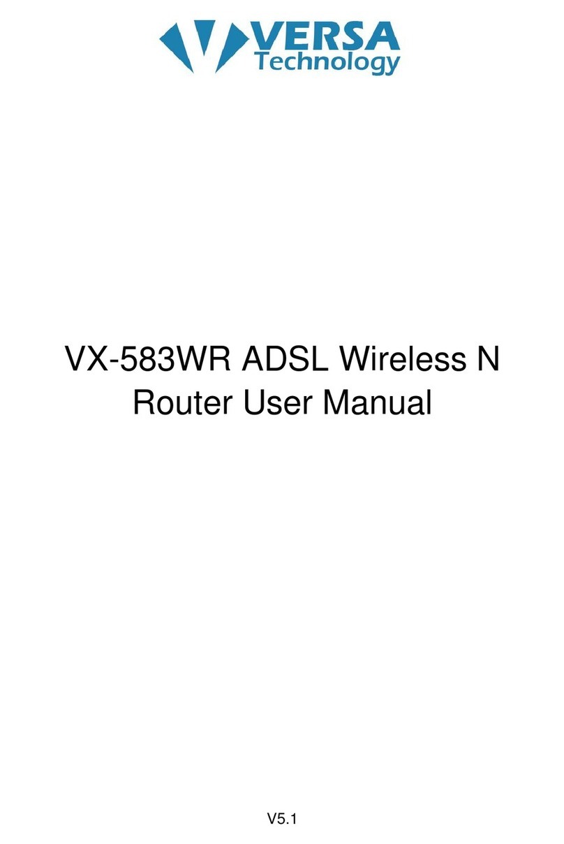versa VX-583WR User manual