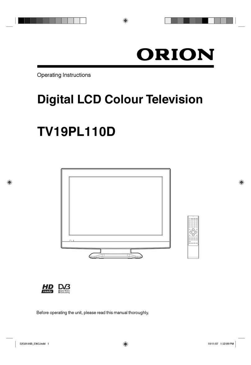 Orion TV19PL110D A operating instructions