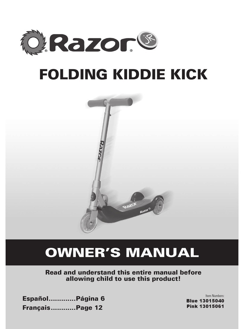 Razor FOLDING KIDDIE KICK User manual Razor FOLDING KIDDIE KICK User manual