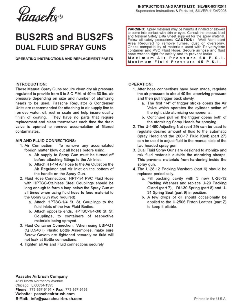 paasche BUS2RS User manual