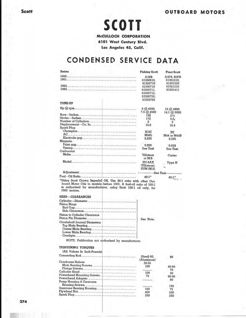 Scott 1960 Series Service manual