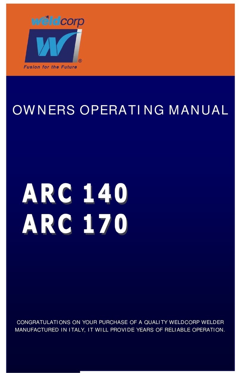 WeldCorp ARC 140 Owner's operating manual