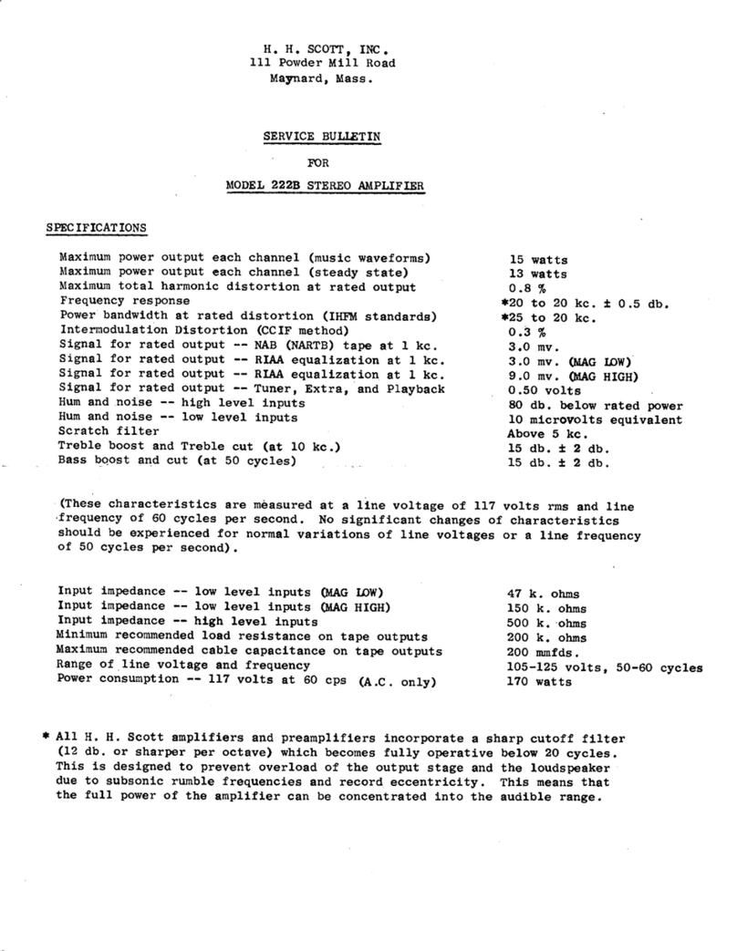 HH Scott 222B Reference manual