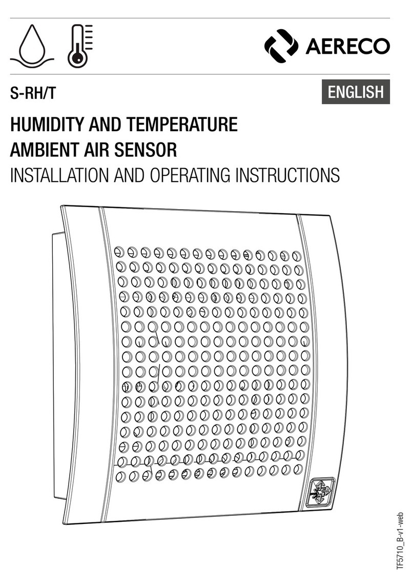 Aereco S-RH Installation and operating instructions