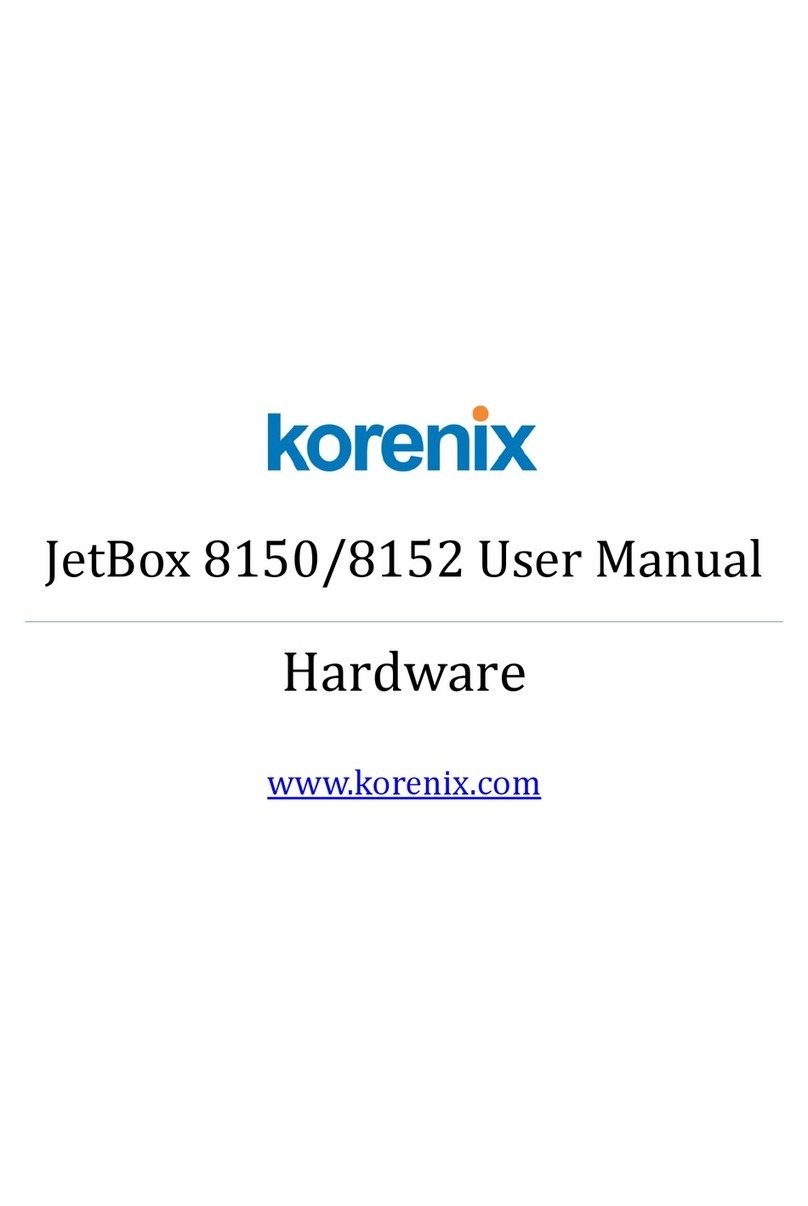 Korenix JetBox 8150 User manual