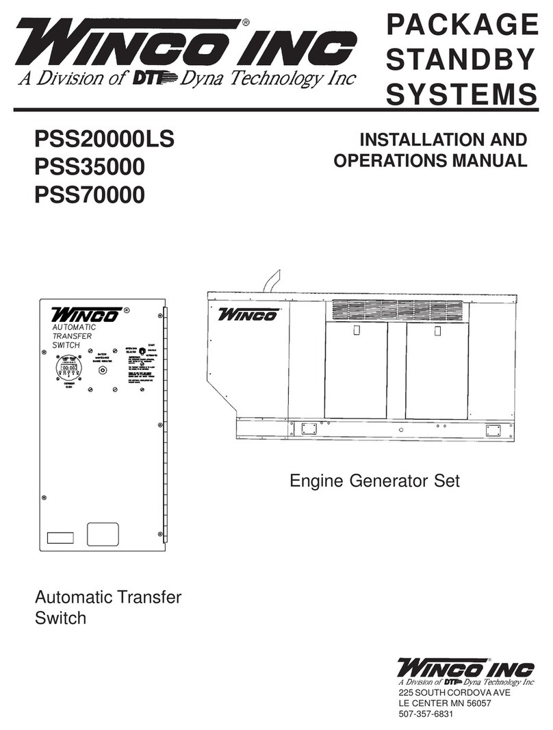 Winco PSS20000LS User manual