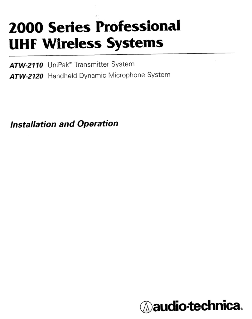 Audio Technica ATW-2110 Owner's manual