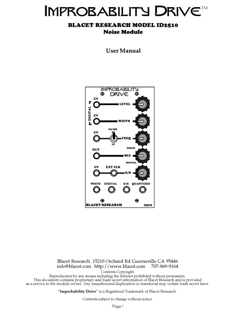 Blacet Research ID2510 Improbability Drive user manual