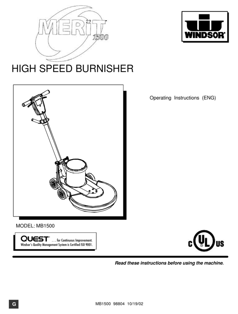 Windsor MB1500 operating instructions