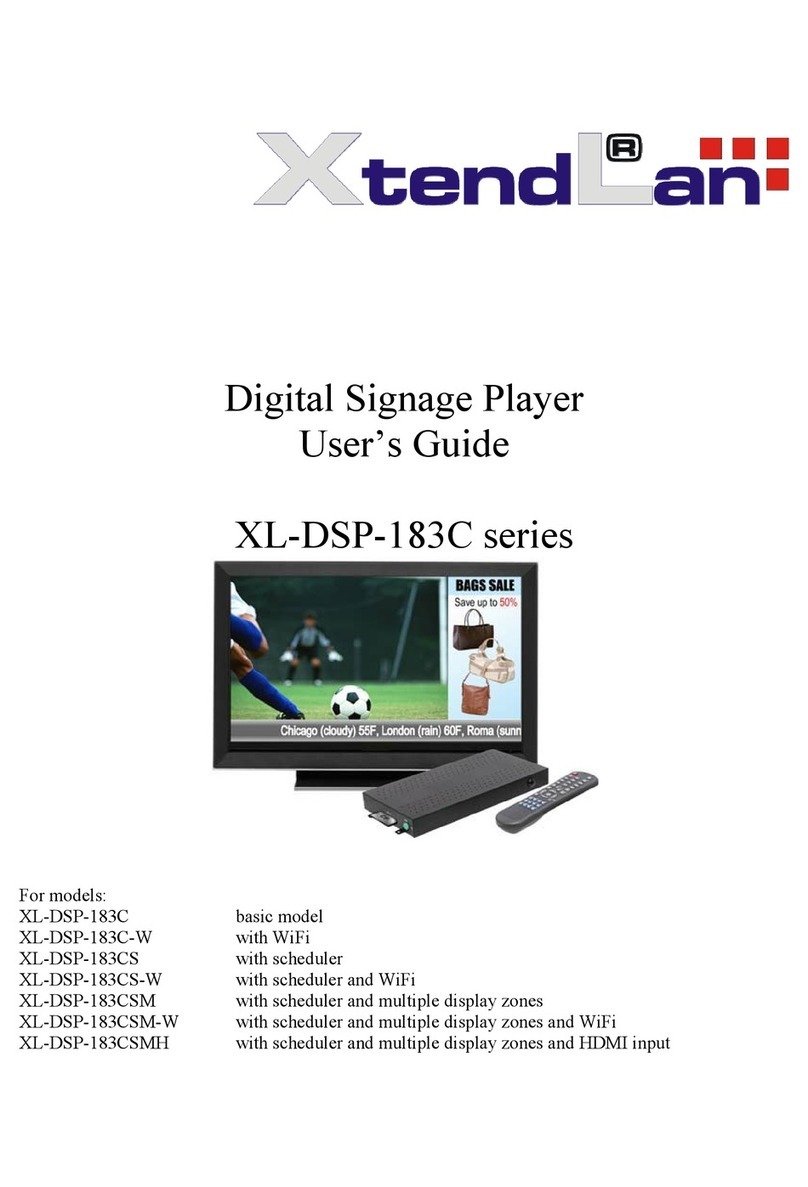 XtendLan XL-DSP-183C User manual