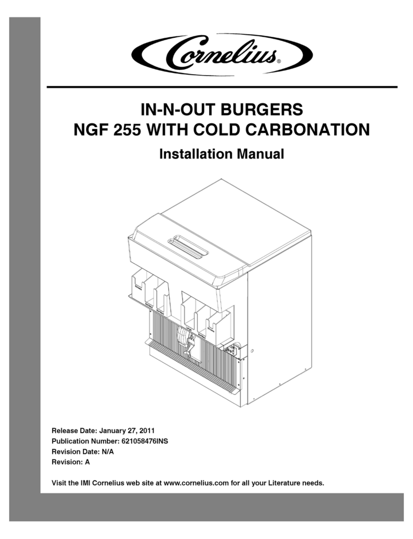Cornelius In-N-Out Burger NGF 255 User manual