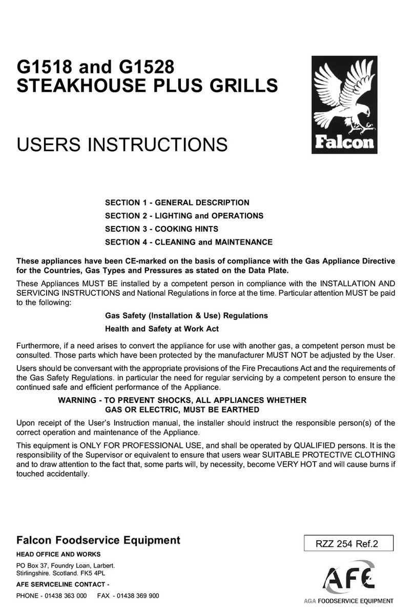 Falcon STEAKHOUSE PLUS G1528 User manual