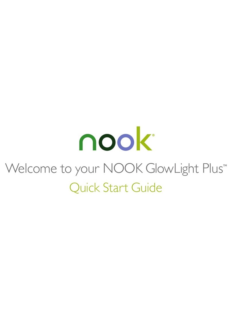 NOOK GlowLight Plus quick start guide