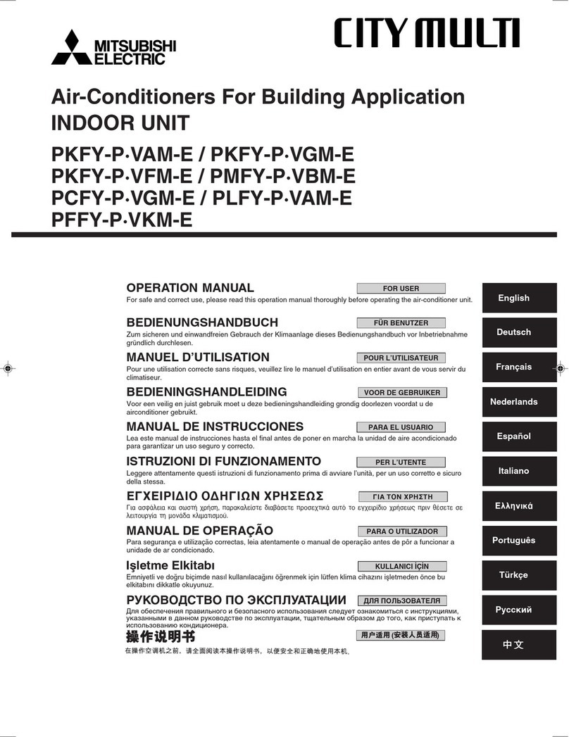 Mitsubishi Electric PKFY-P VAM-E User manual