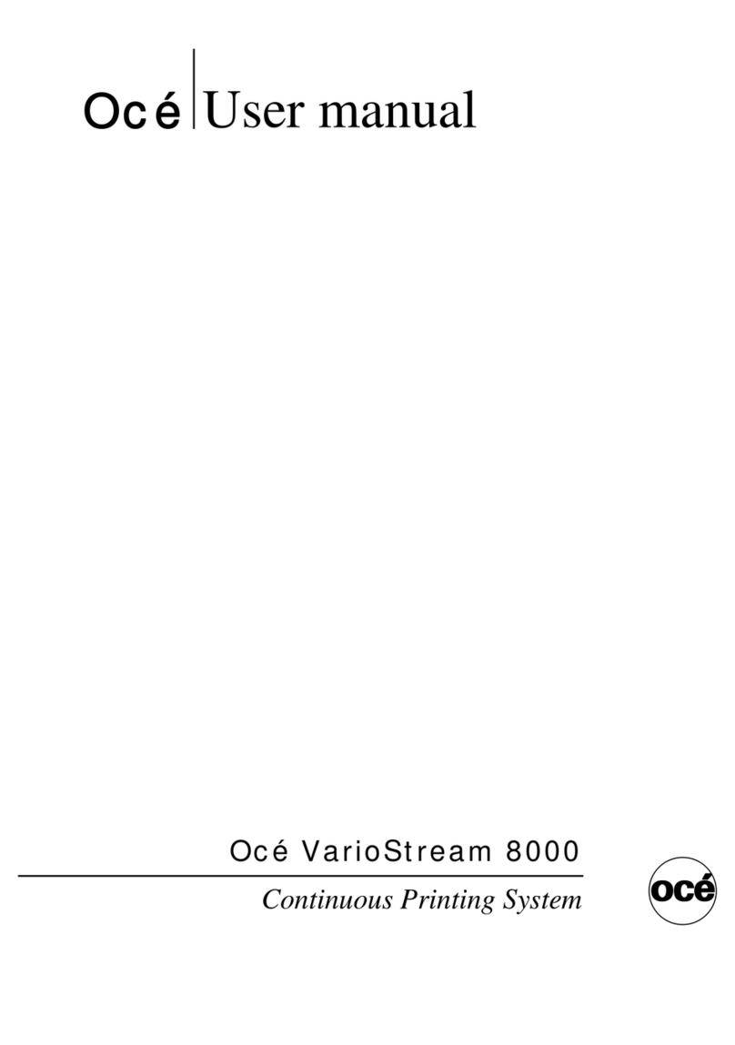 Oce VarioStream 8000 User manual