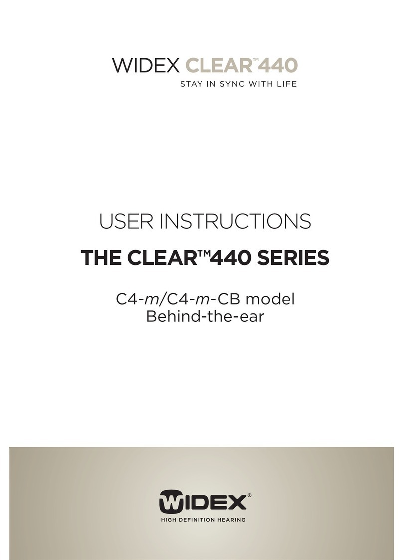 Widex C4-m User manual