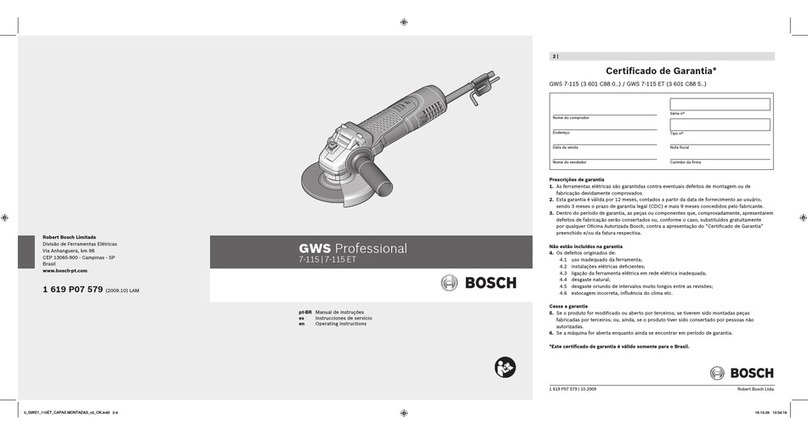 Bosch 7-115 User manual