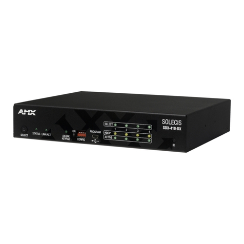 AMX SDX-510M-DX User manual