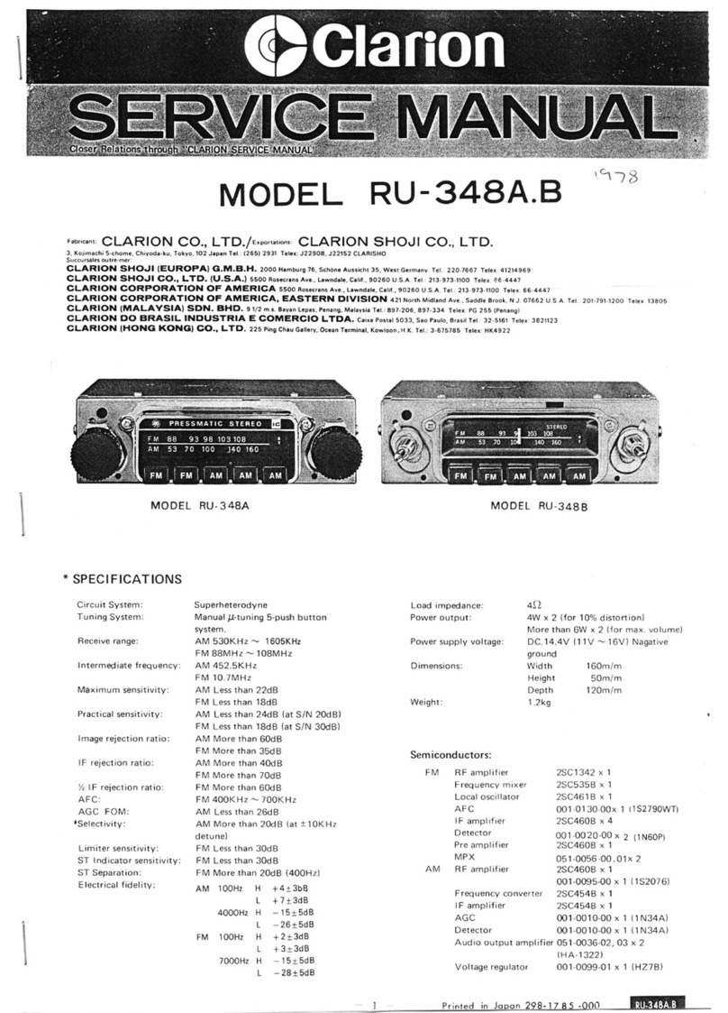 Clarion RU-348A.B User manual