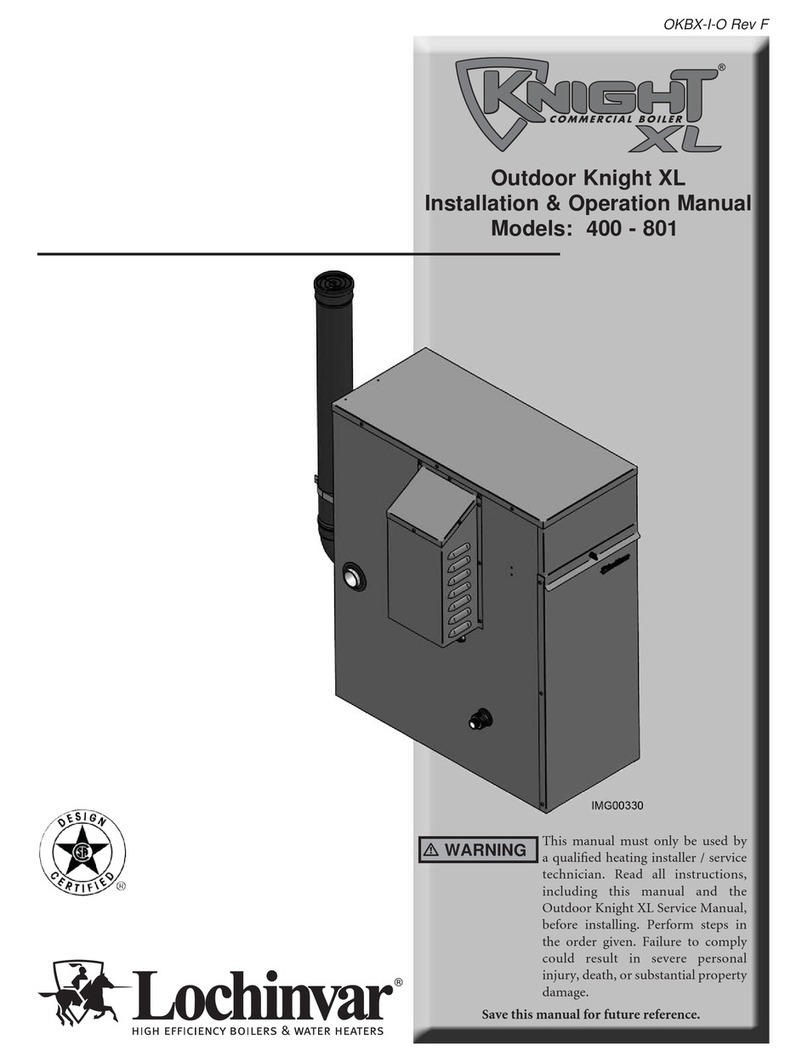 Lochinvar Knight XL 601 Installation & operation manual